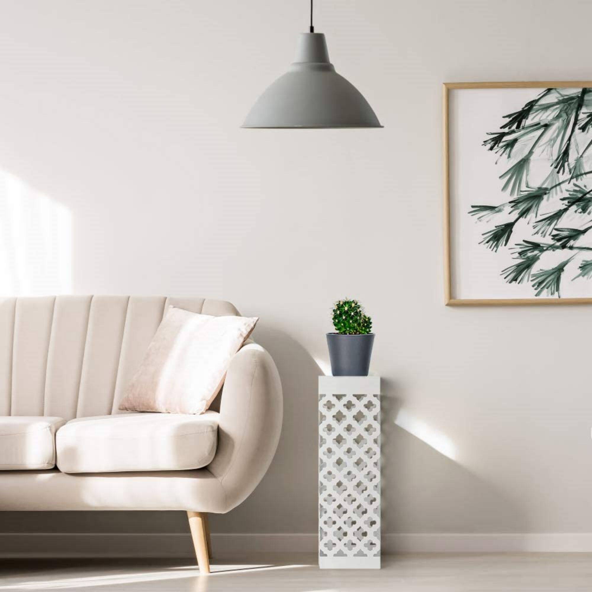 NEX™ White Square Umbrella Stand Rack